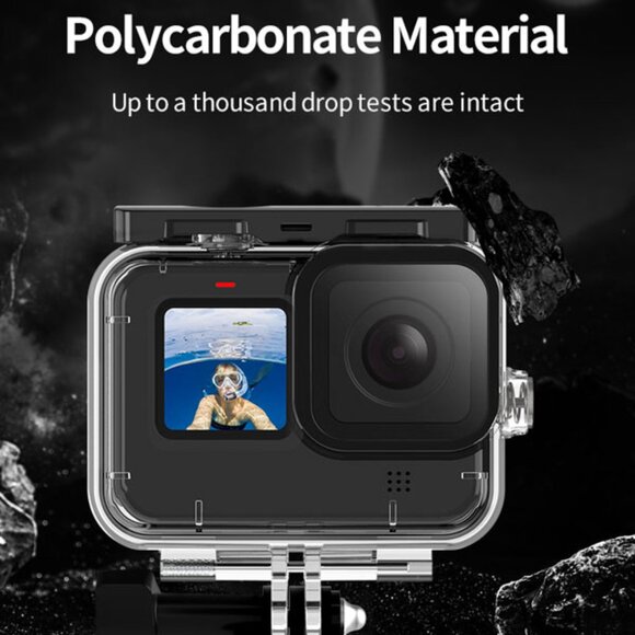 TELESIN Waterproof Housing Case 45M for GoPro Hero 12/11/10/9 Action Cameras - Picture 5 of 13